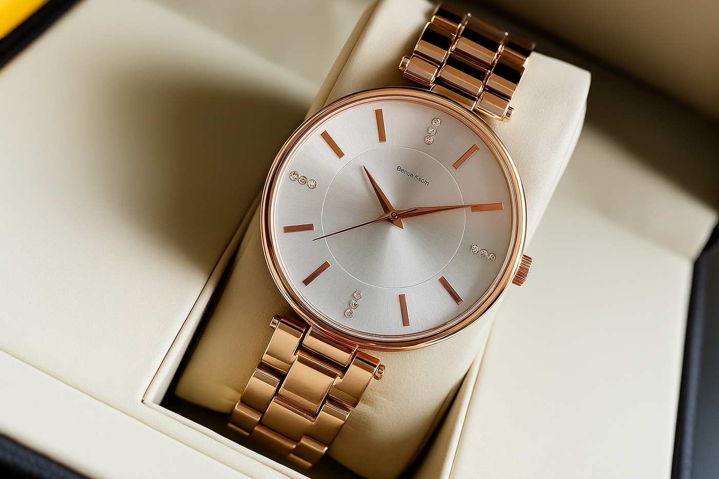 STYLISH ROSE GOLD WATCH