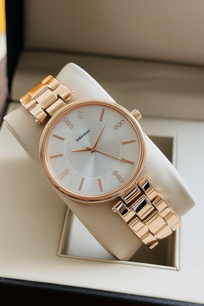 STYLISH ROSE GOLD WATCH